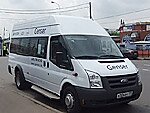 Бесплатный автобус Genser в пункт аренды автомобилей АрендаАвто-ртв на Новорязанском шоссе